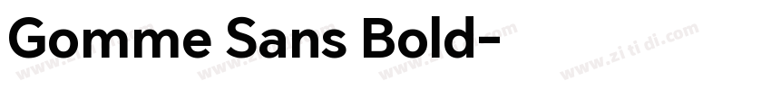 Gomme Sans Bold字体转换